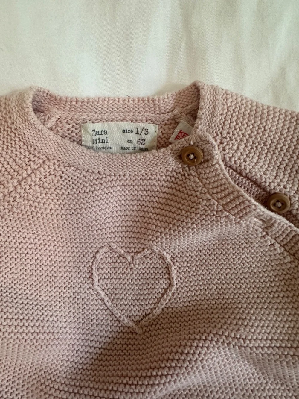 Zara Mini Pink Knit Sweater & Pants Set 1-3M / 62cm